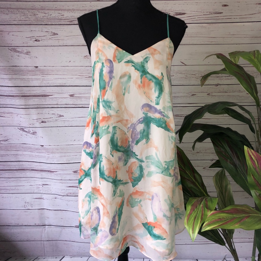 Philosophy Abstract Shift Swing Summer Dress Flowy